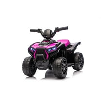 iYofe 6V Kids Ride on ATV Quad, Battery Powered 4-Wheeler Electric Toy for Toddlers Ages 3-5 with Anti-Slip Wheels, Indoor & Outdoor Ride on Car, Gifts for Birthday & Christmas, Rose Pink