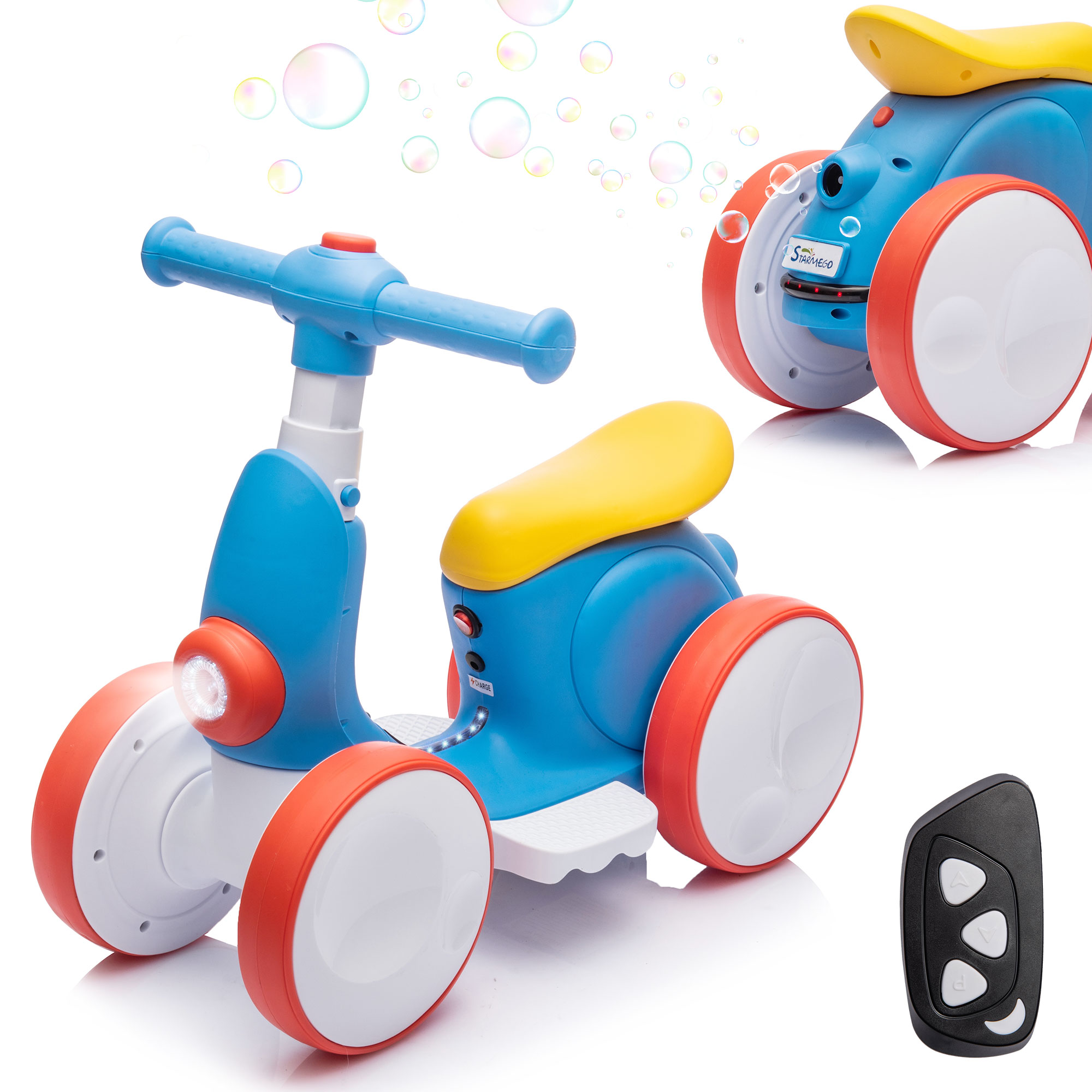 iYofe 6V Ride On Toys, Electric Cars for Toddlers 23 with Remote