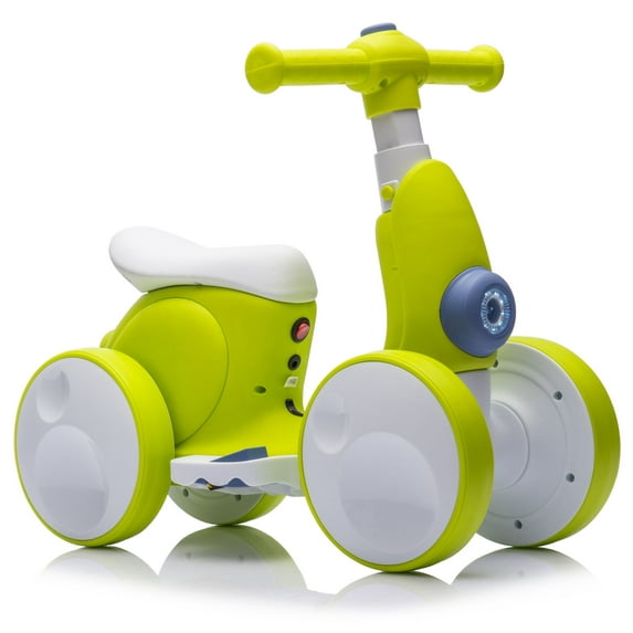 iYofe 6V Ride On Toys, Electric Cars for Toddlers 2-3 with Remote Control, Bubble Function, LED Headlights, Music, Pedal, Horn for Boys & Girls Christmas Birthday Gift Cyan