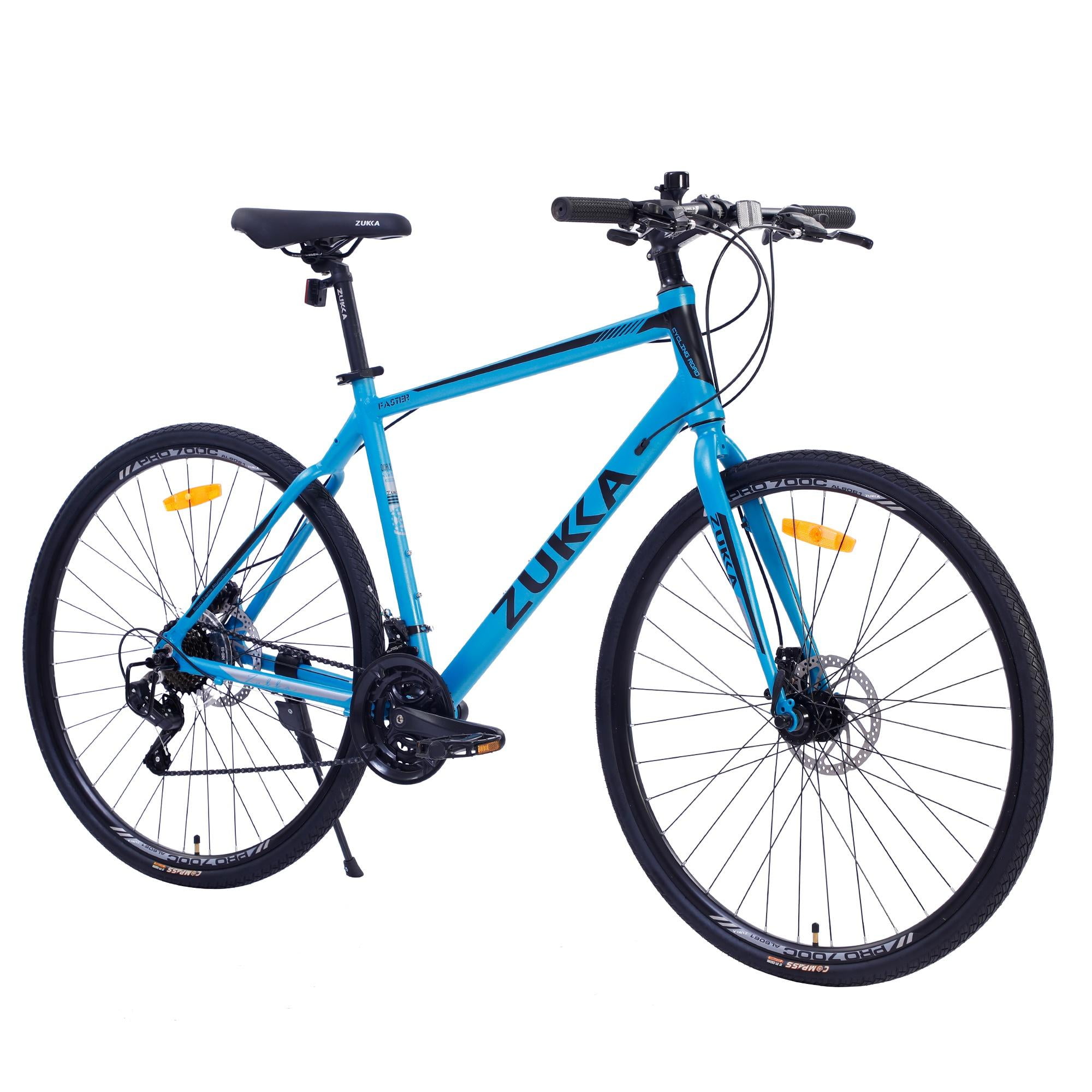 iYofe Hybrid Bike 700C for Men and Women Shimano 21 Speed Road Bike 85 Pre assembled City Bike Commuter Bike Black Walmart