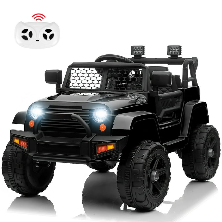 iYofe 12V Kids Ride-On Car with Remote Control, Battery Powered-FM