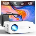 thumbnail image 1 of Mini Projector, 9000 Lux, Portable w/Bag, 300" 4K, 5G WiFi+BT,iOS/Android/TV Stick/HDMI, 1 of 7