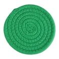 thumbnail image 1 of iZHH Drink Cotton Coasters,Absorbent Handmade Woven Coaster for Water Condensation, Fabric Coaster for Coffee Cups to Decor Table and Desk, Green, 1 of 4