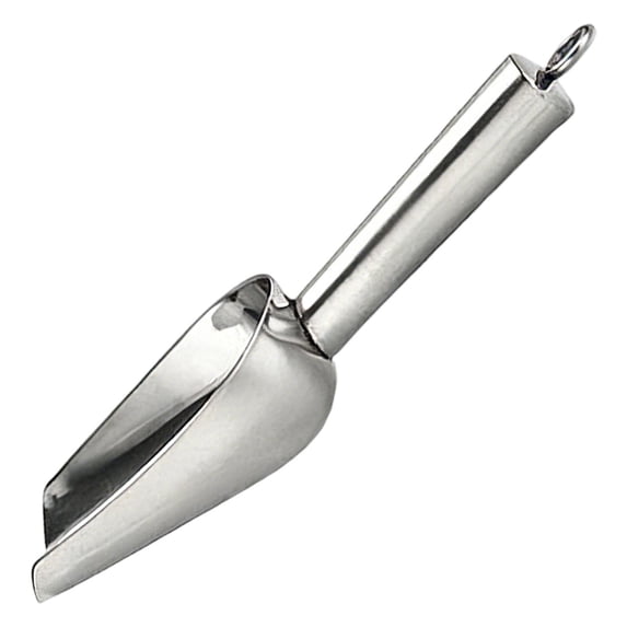 iZHH Mini Ice Scoop, Stainless Scoops for Candy/Flour/Sugar, Small Metal Scoops for Party/Canisters Jars/Kitchen Bar/Ice Maker, Rust Proof & Dishwasher Safe, F