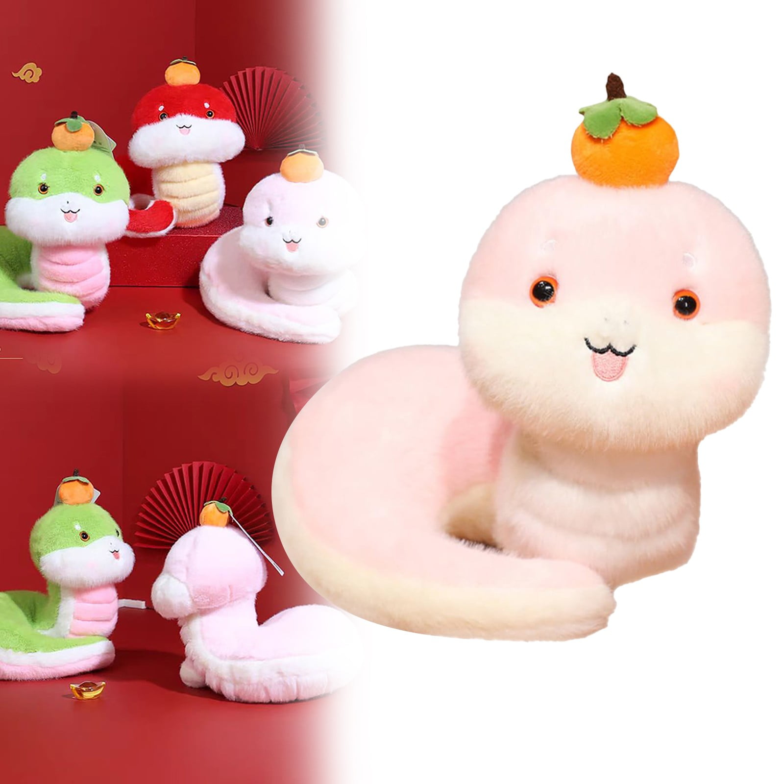 iZZZHH 2025 Year of the Plush Toy Adorable Chinese Zodiac Stuffed