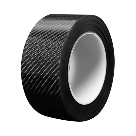 iaksohdu 1 Roll Anti-collision Strip Anti-scratch Carbon Fiber Texture 5D Car Door Sill Bumper Sticker Protector for Vehicle