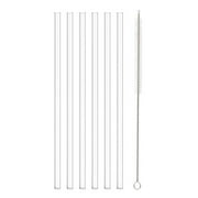 iaksohdu 1 Set Replacement Drinking Straw with Cleaning Brush Reusable Transparent Plastic 20/30/40 OZ Adventure Travel Tumbler Straw Cup Accessories