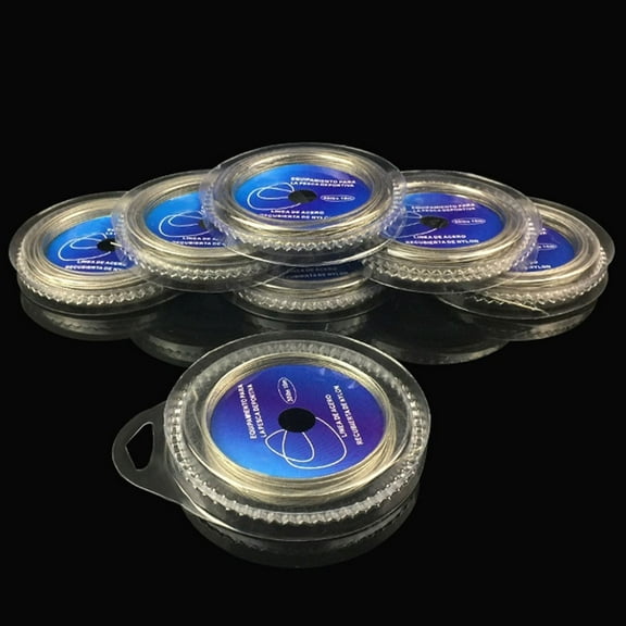 iaksohdu 10M 7 Strands Braid 10LB-120LB Stainless Steel Wire Super Strong Fishing Line