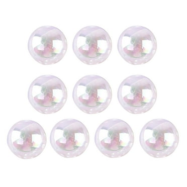 iaksohdu 10Pcs Cake Decoration Ball Transparent Christmas Tree Wedding Party Cake Decorating Ball Bakery Supplies