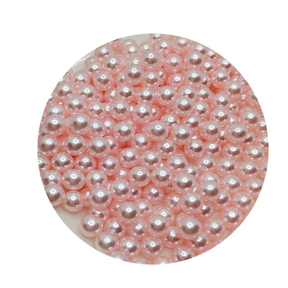 iaksohdu 150Pcs Floating  Beads No Hole Floating Highlight Eye-catching Round Beads Vase Filler Faux Pearl Home Supply