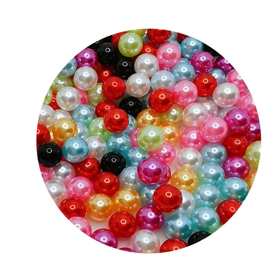 iaksohdu 150Pcs Floating Beads No Hole Floating Highlight Eye-catching Round Beads Vase Filler Faux Pearl Home Supply