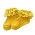 thumbnail image 1 of iaksohdu 1Pair Lace Socks Soft Comfortable Breathable Kids Ruffle Socks for Dancing, 1 of 8