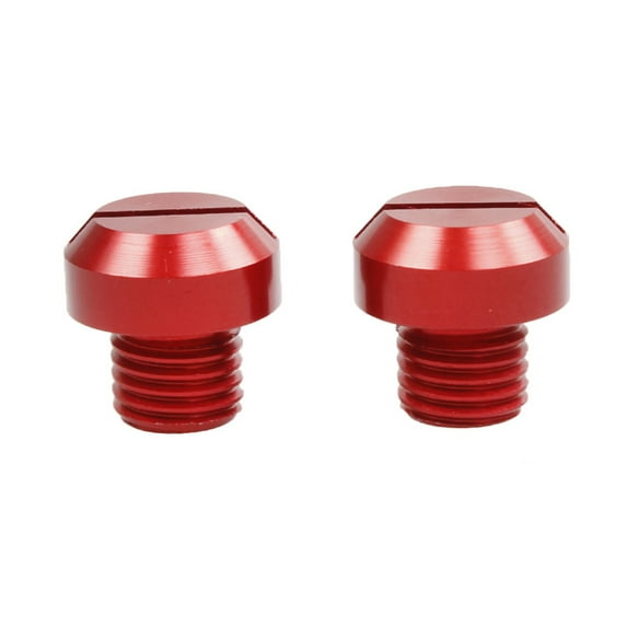 iaksohdu 2Pcs Rearview Mirror Mount Anti-Rust Easy to Install Anodized Finish Motorcycle M8 M10 Rear View Mirror Hole Plugs Screw for Suzuki/for Honda/for Yamaha/for Kawasaki