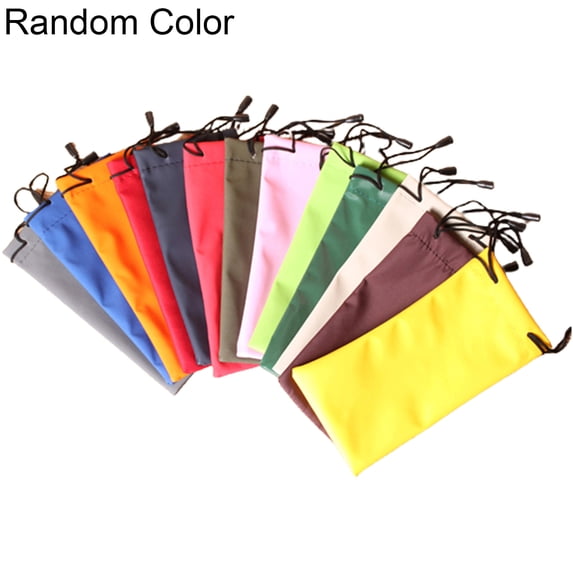 iaksohdu 2Pcs Water-resistant Drawstring Storage Cloth Pouch Bag for Glasses Mobile Phone