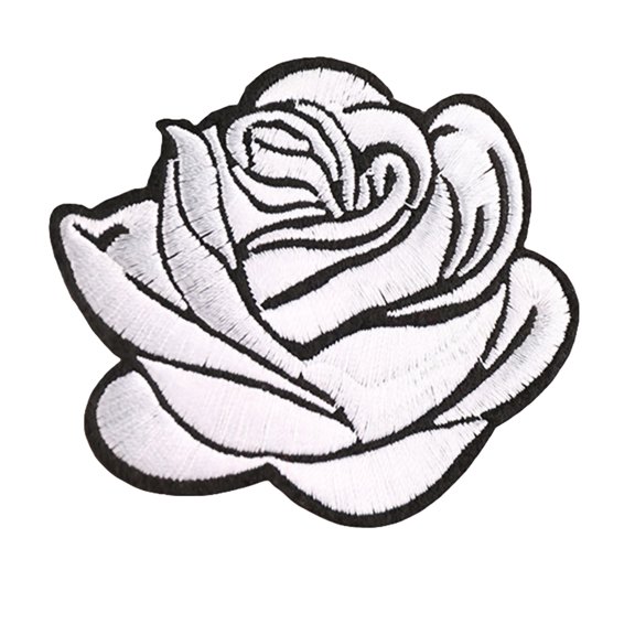 iaksohdu Clothes Patch Rose Iron On Cloth Flower Badge Patch Clothes Accessory for Clothing