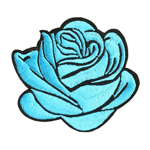 iaksohdu Clothes Patch Rose Iron On Cloth Flower Badge Patch Clothes Accessory for Clothing