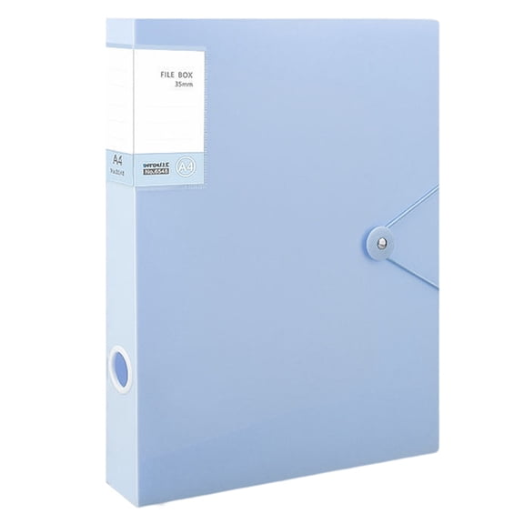 iaksohdu File Folder Large Capacity Multi-functional Waterproof PVC A4 Insert Type Document Organizer Office Supplies