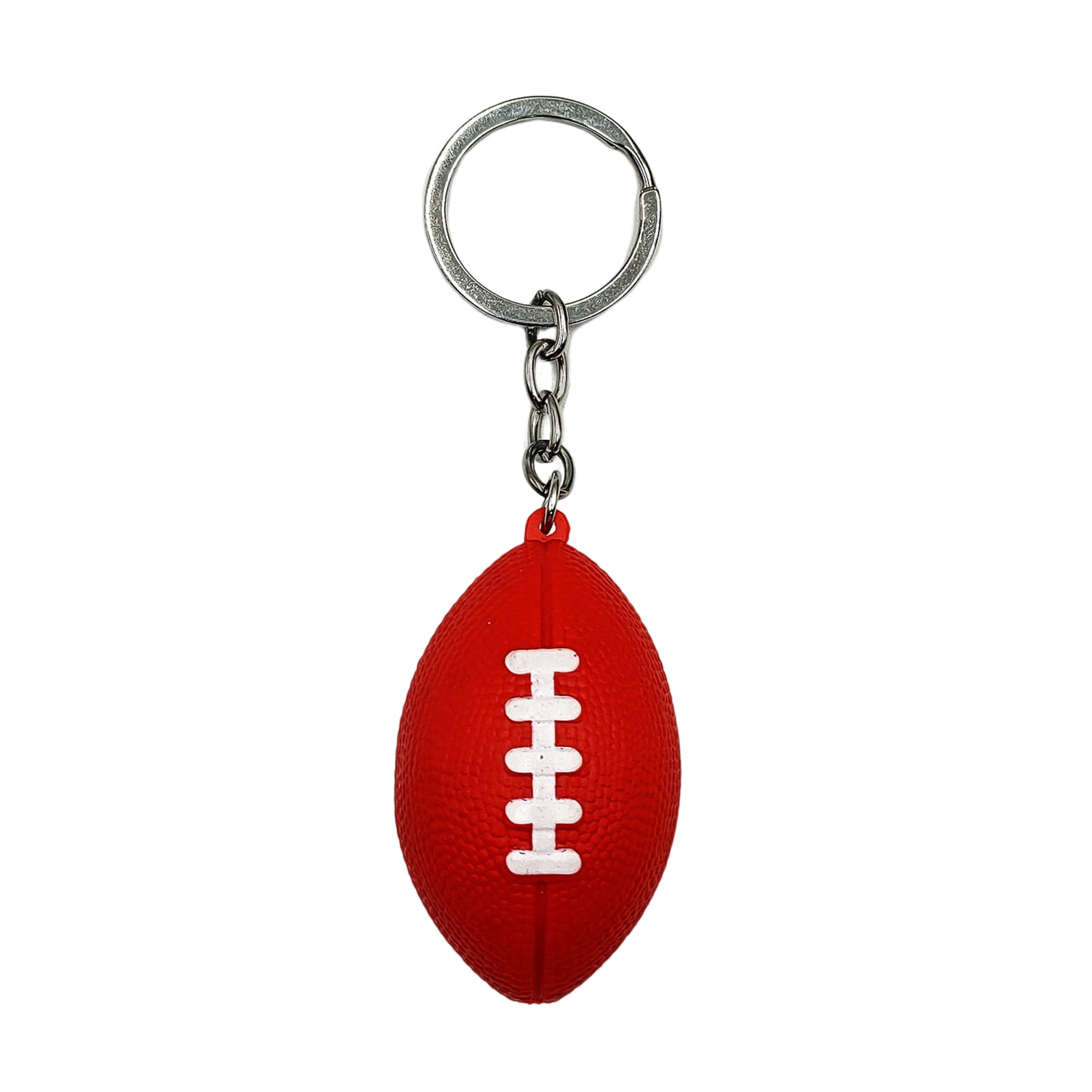 iaksohdu Mini Keychain Pendant Simulation Realistic Rugby Decor