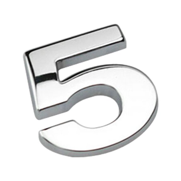 iaksohdu Number Letter Self-adhesive Auto Sticker Car Badge Decals Emblem Decoration