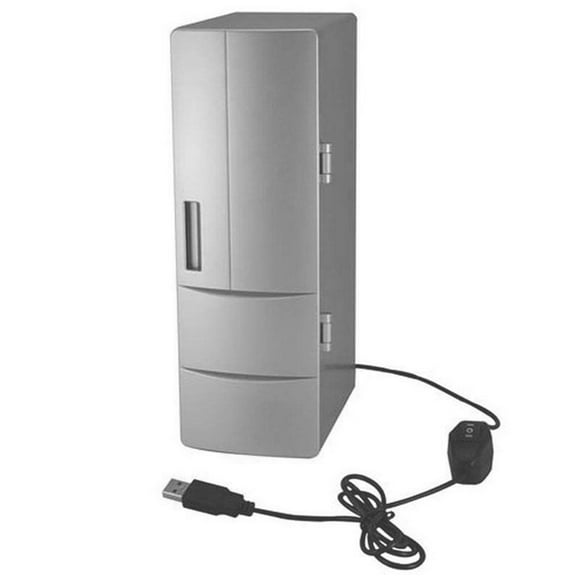 iaksohdu Portable USB Mini Fridge Dual-Use ABS Mini Heating Cooling Refrigerator Drink Cooler for Office