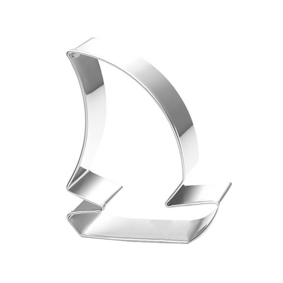 iaksohdu Sailboat Pirate Ship Cookie Cutter Stainless Steel Mold Cake Decorating Tool