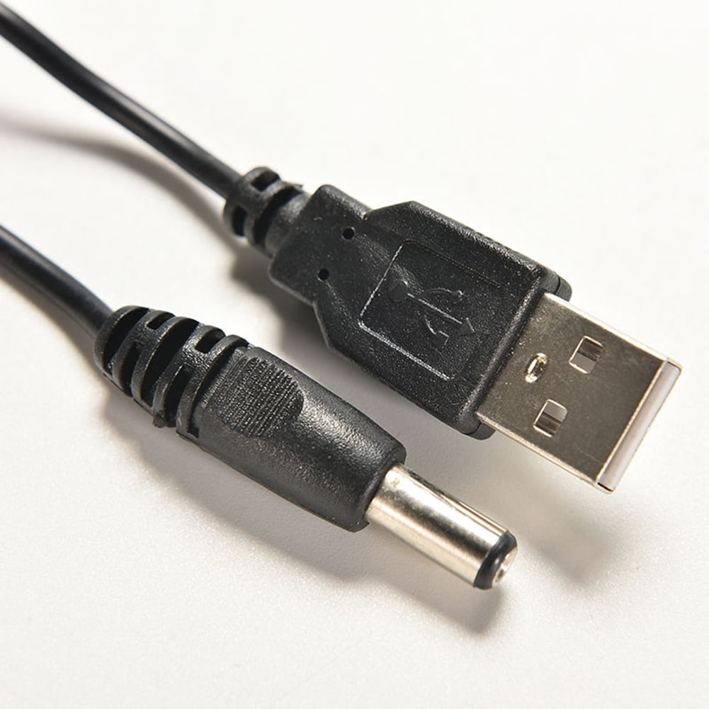 iaksohdu USB 2.0 Male AC to DC 5.5mmx2.1mm Plug Power Supply Cord ...