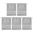 thumbnail image 1 of iaksohdu iaksohdu 5Pcs Shoe Bags Printing Portable Drawstring Dust-proof Waterproof Storage Multi-Function Non-Woven Fabric Travel Shoe Bags Shoes Accessory, 1 of 5
