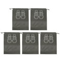 thumbnail image 1 of iaksohdu iaksohdu 5Pcs Shoe Bags Printing Portable Drawstring Dust-proof Waterproof Storage Multi-Function Non-Woven Fabric Travel Shoe Bags Shoes Accessory, 1 of 9