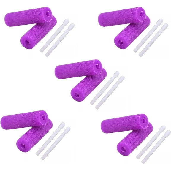 iao 10 Pcs Aligner Chewies Dental Teeth Chewies Resuable Tray Seaters for Orthodontic Trays Chewy Dental Plaque Removal Tool (Purple)
