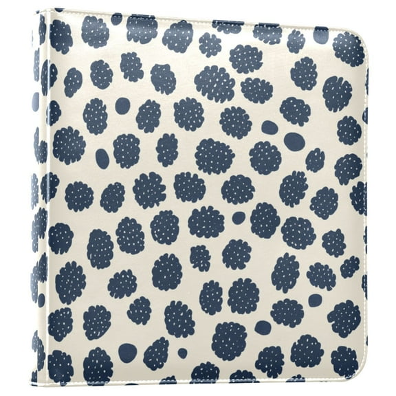 iauyy PU Leather Scrapbook Album | Expandable Binder with 20 Self-Adhesive Pages (11.8x24in)Black and White Pattern