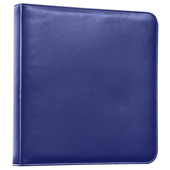 iauyy PU Leather Scrapbook Album | Expandable Binder with 20 Self-Adhesive Pages (11.8x24in)Dark Blue