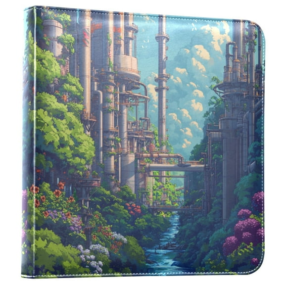 iauyy PU Leather Scrapbook Album | Expandable Binder with 20 Self-Adhesive Pages (11.8x24in)Landscape