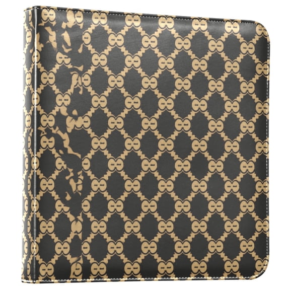 iauyy PU Leather Scrapbook Album | Expandable Binder with 20 Self-Adhesive Pages (11.8x24in)Pattern
