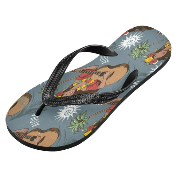 iauyy Unisex Printed Flip Flop Sandals - Lightweight Non-Slip Beach Shoes,Girl