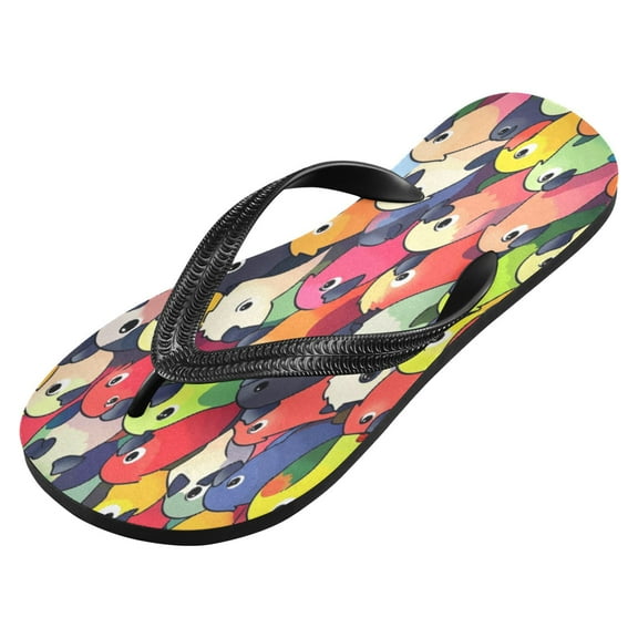 iauyy Unisex Printed Flip Flop Sandals - Lightweight Non-Slip Beach Shoes,Penguins