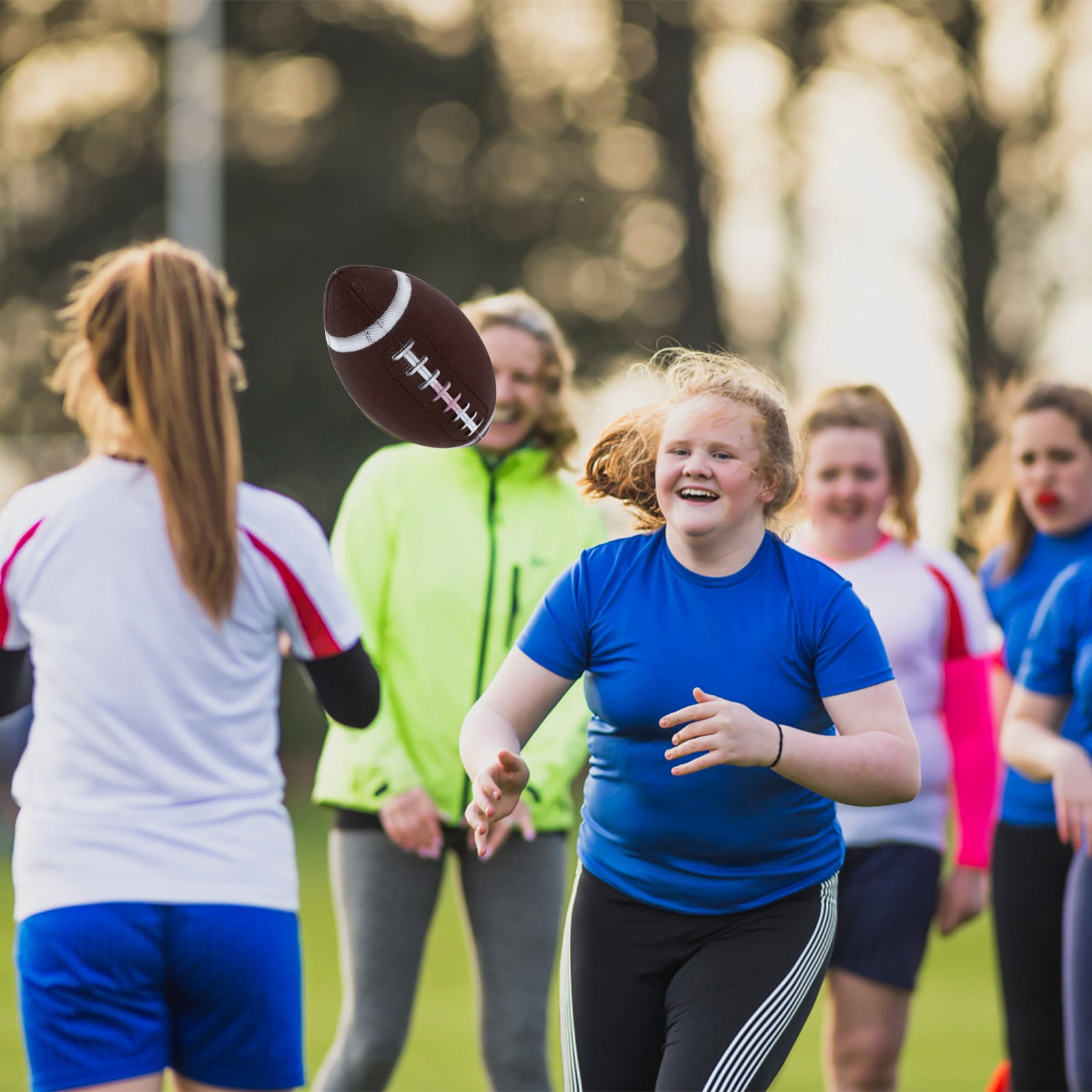 ibasenice 1Pc Inflatable Rugby Ball Made of PVC with Assorted Colors ...