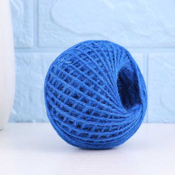 ibasenice 1 Roll Colored Cord Jute Dark Blue for Embellishments