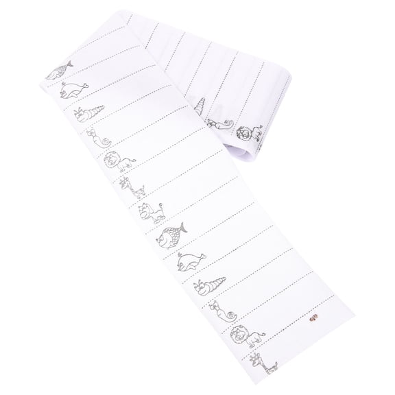 ibasenice DIY Iron on Name Labels White Polyester Cotton Writable for Home Use