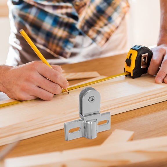 ibasenice 1Set Heavy Duty Glass Shower Door Hinge with Zinc Alloy Pivot Clamp for Bathroom Use