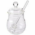 thumbnail image 1 of ibasenice 1 Set With Dipper Plastic Honey Dispenser With Lid For Syrup Serving And Kitchen Use And Design And Dust, 1 of 1