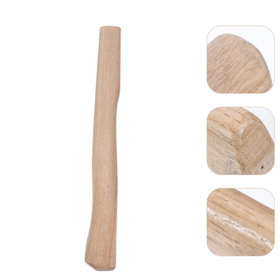 ibasenice Premium Wood Handle for Hatchet with Metal - Replacement Tool Handle for Outdoor and Woodworking Use