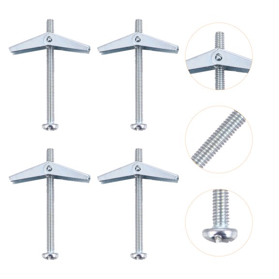 ibasenice 10 Pcs Self Drilling Drywall Anchors Steel Screws for Professionals