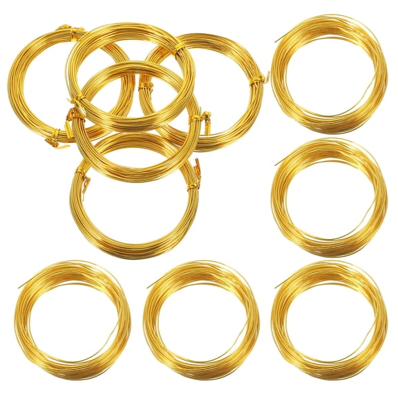 ibasenice Aluminum Bonsai Training Wire in Golden Color for Plant Support and Decorative Tree Modeling