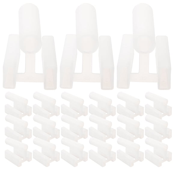 ibasenice 100Pcs White Outlet Plug Covers for Electrical Power Outlet Protection 3 Prong Plastic Safety Caps