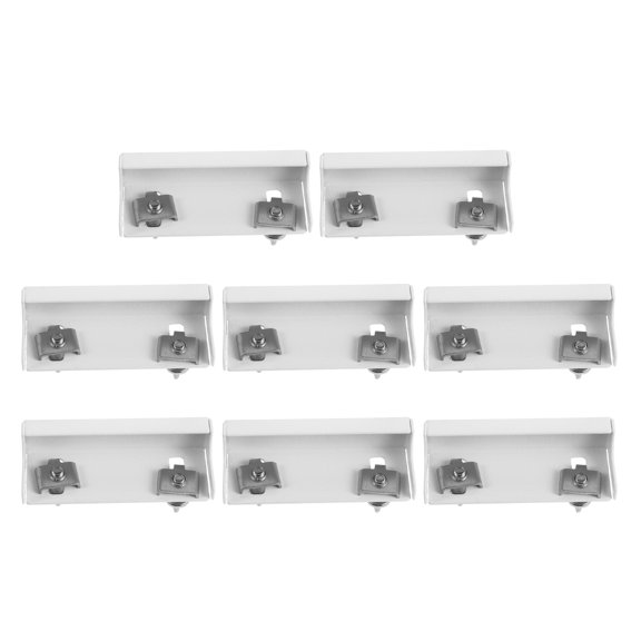 ibasenice 10Pcs Curtain Rod End Caps Aluminum Alloy with Quiet Dual Track Stopper for Window Curtain Rails