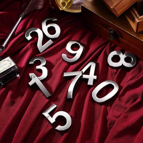 ibasenice Numbers Set of 10 Made from Durable ABS for Door Mailbox Address Sign Ideal for Home or Hotel