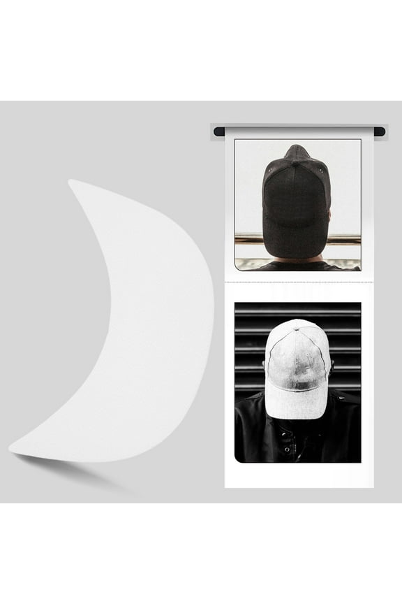 10Pcs Baseball Hat Brim Liner Insert White Plastic Caps Support and Shaper Accessory