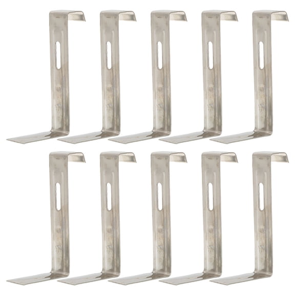 ibasenice 10Pcs Roofing Tile Clips Iron Hook for Tile Installation Slipresistant Compact and Lightweight