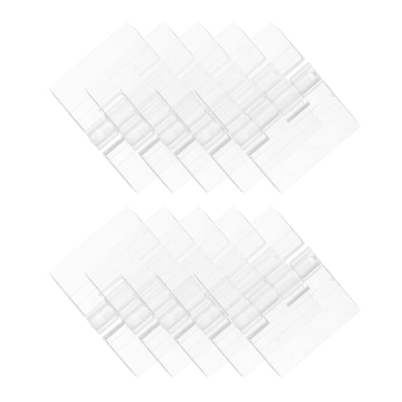 ibasenice 10Pcs Transparent Acrylic Hinges for Small Boxes Cabinets and Craft Projects