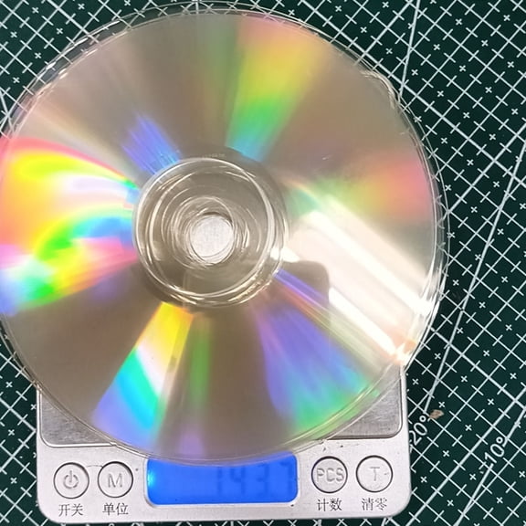 ibasenice 10pcs DIY Household CD Discs Transparent Plastic for Craft Projects and Home Decor